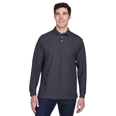 Men's Pima Piqué Long-Sleeve Polo Thumbnail