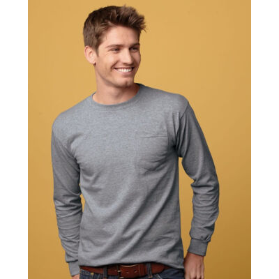 Unisex Union-Made Long Sleeve Pocket T-Shirt Thumbnail