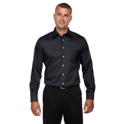Men's Crown Collection® Tall Solid Stretch Twill Woven Shirt Thumbnail