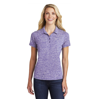Ladies PosiCharge ® Electric Heather Polo Thumbnail