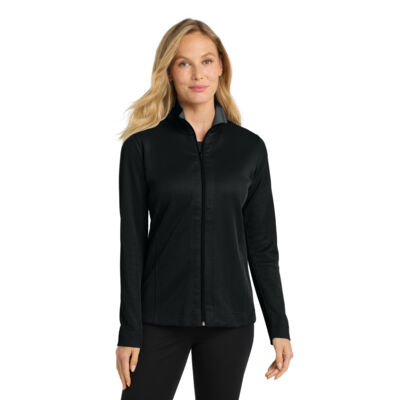 Ladies Vertical Texture Full Zip Jacket Thumbnail